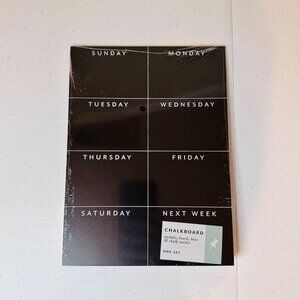One Week Chalkboard Planner With Wooden Base & Chalk Marker